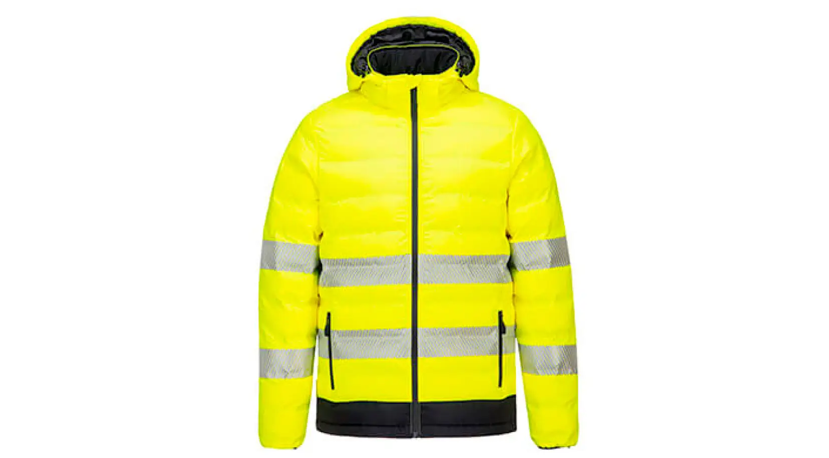 Chaqueta alta visibilidad calefactable, ademas de transpirable, corta viento y muy resistente al agua